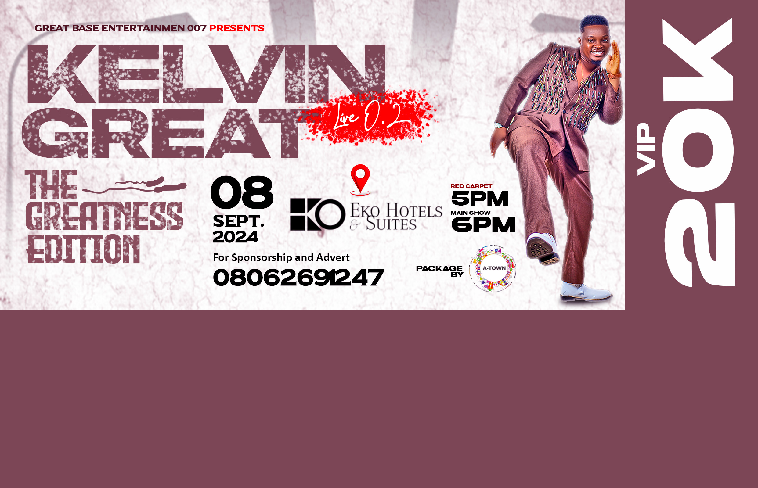 Kelvin Great VIP Ticket {20k}